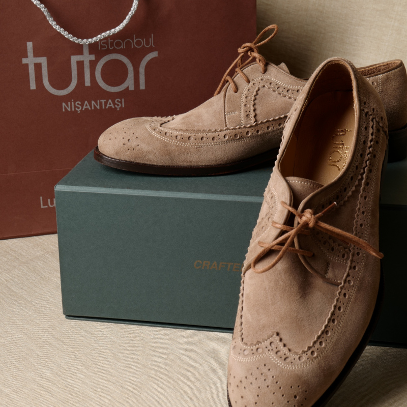 BEJ SÜET OXFORD A21-305